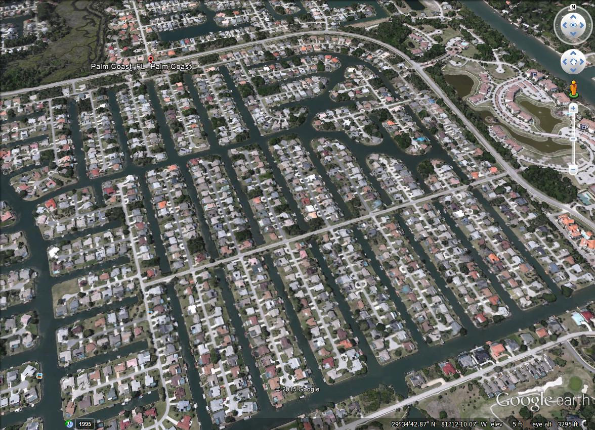 Palm Coast - C Section - Google Earth